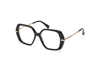 Max Mara MM5175 style-color 001 Shiny Black / Shiny Deep Gold