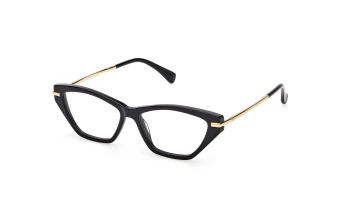 Max Mara MM5176 style-color 001 Shiny Black / Shiny Deep Gold