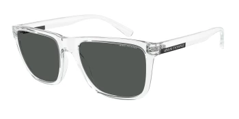 Armani Exchange AX4080S style-color 823587 Shiny Crystal / Dark Grey Lens