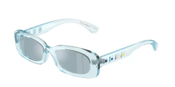 Dolce & Gabbana DX6006U style-color 33466J Transparent Azure / Blue Mirror White Lens
