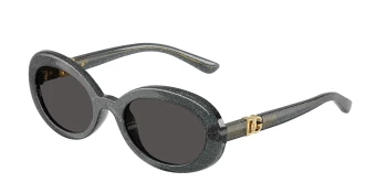 Dolce & Gabbana DX6007U style-color 324187 Glitter Black / Dark Grey Lens