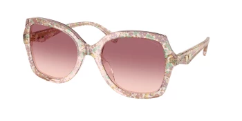 Coach HC8410U CW225 0HC8410U style-color 58947W Transparent Floral Field / Purple Pink Gradient Lens