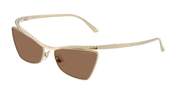 Jimmy Choo JC4014H style-color 300673 Pale Gold / Dark Brown Lens