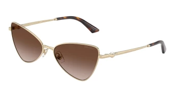 Jimmy Choo JC4015HB style-color 300613 Pale Gold / Gradient Brown Lens