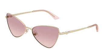 Jimmy Choo JC4015HB style-color 300668 Pale Gold / Brown Gradient Dark Violet Lens