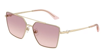 Jimmy Choo JC4016HB style-color 300668 Pale Gold / Brown Gradient Dark Violet Lens