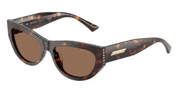 Jimmy Choo JC5034BU style-color 500273 Havana / Dark Brown Lens