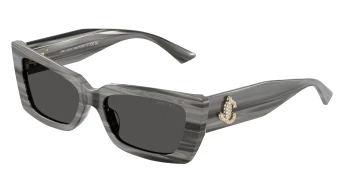 Jimmy Choo JC5037BU style-color 506387 Striped Black / Dark Grey Lens