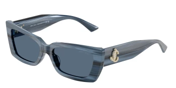 Jimmy Choo JC5037BU style-color 507280 Striped Navy / Dark Blue Lens