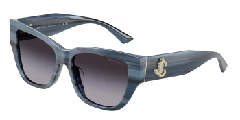 Jimmy Choo JC5039BU style-color 50728G Striped Navy / Grey Gradient Lens