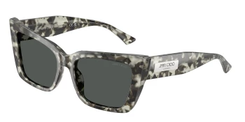 Jimmy Choo JC5041 style-color 506887 Opal Milky Havana / Dark Grey Lens