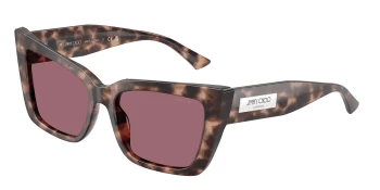 Jimmy Choo JC5041 style-color 50701A Opal Pink Havana / Violet Lens
