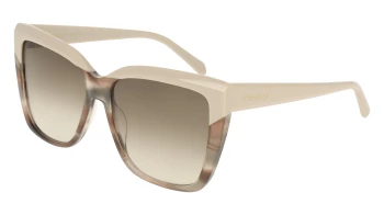 Salvatore Ferragamo SF1102S style-color 251 Beige / Beige Striped Tortoise