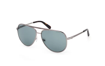 Guess GU00209 style-color 08V Shiny Gunmetal / Shiny Gunmetal / blue blue Lens