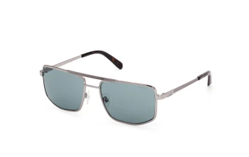 Guess GU00208 style-color 08V Shiny Gunmetal / Shiny Gunmetal / blue blue Lens