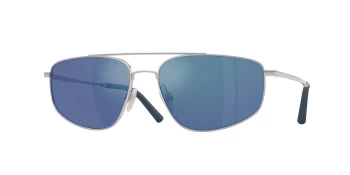 Oliver Peoples OV1361S R-14 0OV1361S style-color 506355 Brushed Silver / Marine Mirror Lens