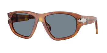 Persol PO0050S style-color 96/56 Terra Di Siena / Light Blue Lens