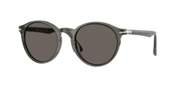 Persol PO3171S style-color 1103B1 Taupe Grey Transparent / Dark Grey Lens