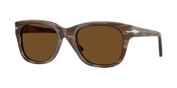 Persol PO3372S style-color 120857 Striped Brown / Polar Brown Lens