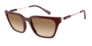 Armani Exchange AX4158SF style-color 838389 Shiny Bordeaux / Brown Gradient Lens
