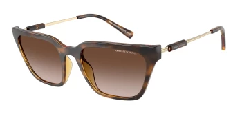 Armani Exchange AX4158S style-color 821313 Shiny Havana / Gradient Brown Lens