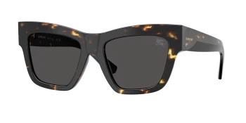 Burberry BE4449 style-color 410687 Yellow Havana / Dark Grey Lens