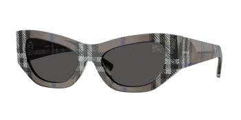 Burberry BE4450U style-color 414787 Check Lichen / Dark Grey Lens