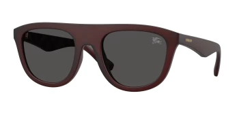 Burberry BE4459U style-color 417187 Matte Bordeaux / Dark Grey Lens