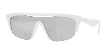 Burberry BE4460U style-color 417269 White / Grey Light Tampo Mirror Silver Lens