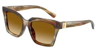 Dolce & Gabbana DG4498 style-color 34462L Striped Ochre / Light Yellow Gradient Light Brown Lens