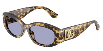 Dolce & Gabbana DG4502 style-color 33301A Yellow Havana / Violet Lens