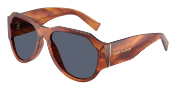 Dolce & Gabbana DG4504 style-color 32212V Striped Ginger / Dark Blue Polar Lens