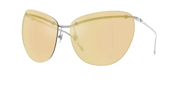 Diesel DL1007 style-color 103/5A Shiny Silver / Light Brown Mirror Gold Lens