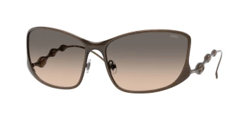 Diesel DL1013 style-color 1023I9 Brushed Matte Light Grey Brown / Brown Gradient Blue Lens