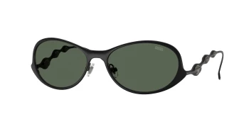 Diesel DL1014 style-color 101371 Powdre Matte Black / Dark Green Lens