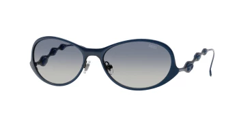 Diesel DL1014 style-color 102414 Shiny Brushed Antique Blue / Blue Gradient Lens