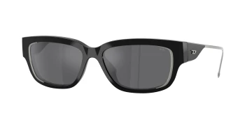 Diesel DL2002MU style-color 701/6G Shiny Black / Grey Silver Mirror Lens