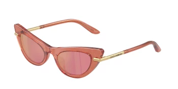 Dolce & Gabbana DX4008 style-color 3104/Z Glitter Pink / Pink Mirror Rose Gold Lens