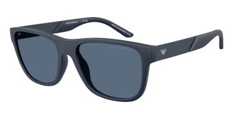 Emporio Armani EA4243F style-color 624480 Matte Blue / Dark Blue Lens