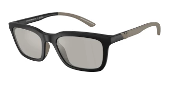 Emporio Armani EA4249U style-color 50016G Matte Black / Light Grey Flash Silver Lens
