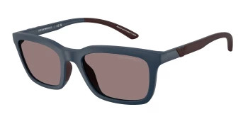 Emporio Armani EA4249U style-color 62607N Matte Blue / Dark Purple Lens