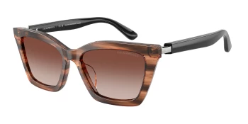 Emporio Armani EA4250U style-color 626613 Shiny Striped Brown / Gradient Brown Lens