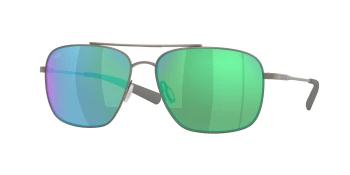 Costa Del Mar CANAVERAL 6S6002 style-color 600223 Brushed Gunmetal / Green Mirror Lightwave Glass Lens