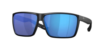 Costa Del Mar 6S9121 RINCON II 06S9121 style-color 912102 Matte Black / Blue Mirror Lightwave Glass Lens