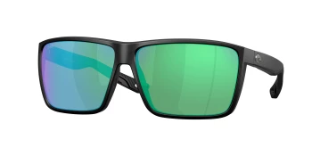 Costa Del Mar 6S9121 RINCON II 06S9121 style-color 912104 Matte Black / Green Mirror Lightwave Glass Lens