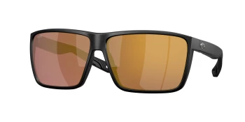 Costa Del Mar 6S9121 RINCON II 06S9121 style-color 912107 Matte Black / Gold Mirror Lightwave Glass Lens