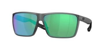 Costa Del Mar 6S9121 RINCON II 06S9121 style-color 912108 Matte Smoke Crystal / Green Mirror Lightwave Glass Lens