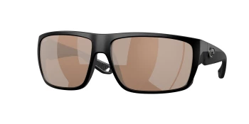 Costa Del Mar 6S9129 FLY LINE 06S9129 style-color 912904 Matte Black / Copper Silver Mirror Lightwave Glass Lens