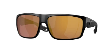 Costa Del Mar 6S9129 FLY LINE 06S9129 style-color 912905 Matte Black / Gold Mirror Lightwave Glass Lens