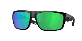 Costa Del Mar 6S9129 FLY LINE 06S9129 style-color 912910 Matte Black / Green Mirror Polycarbonate Lens